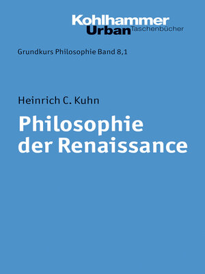 cover image of Philosophie der Renaissance